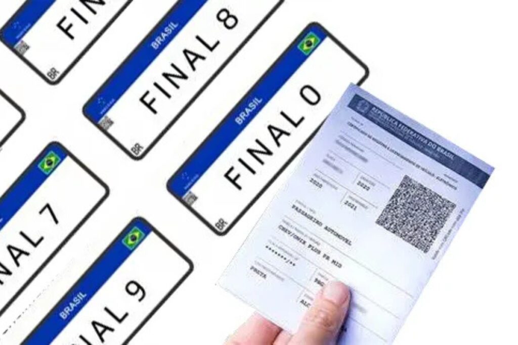 Brazilian license plates, vehicle registration document