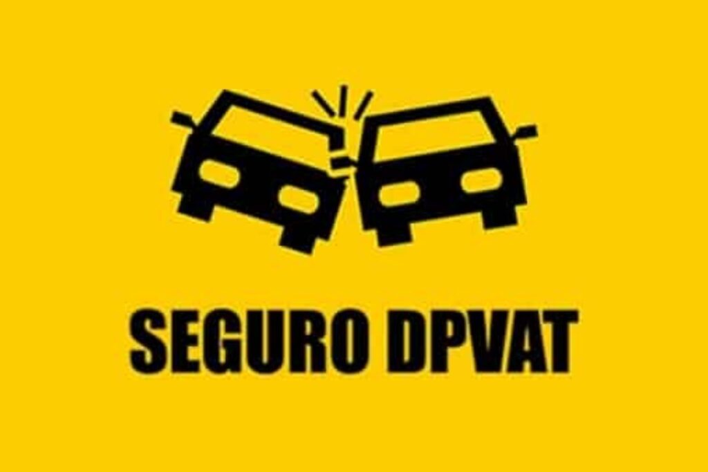 Two cars crashing, DPVAT insurance text.