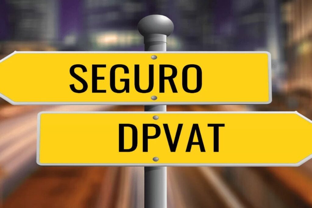 DPVAT Insurance directional signs at night