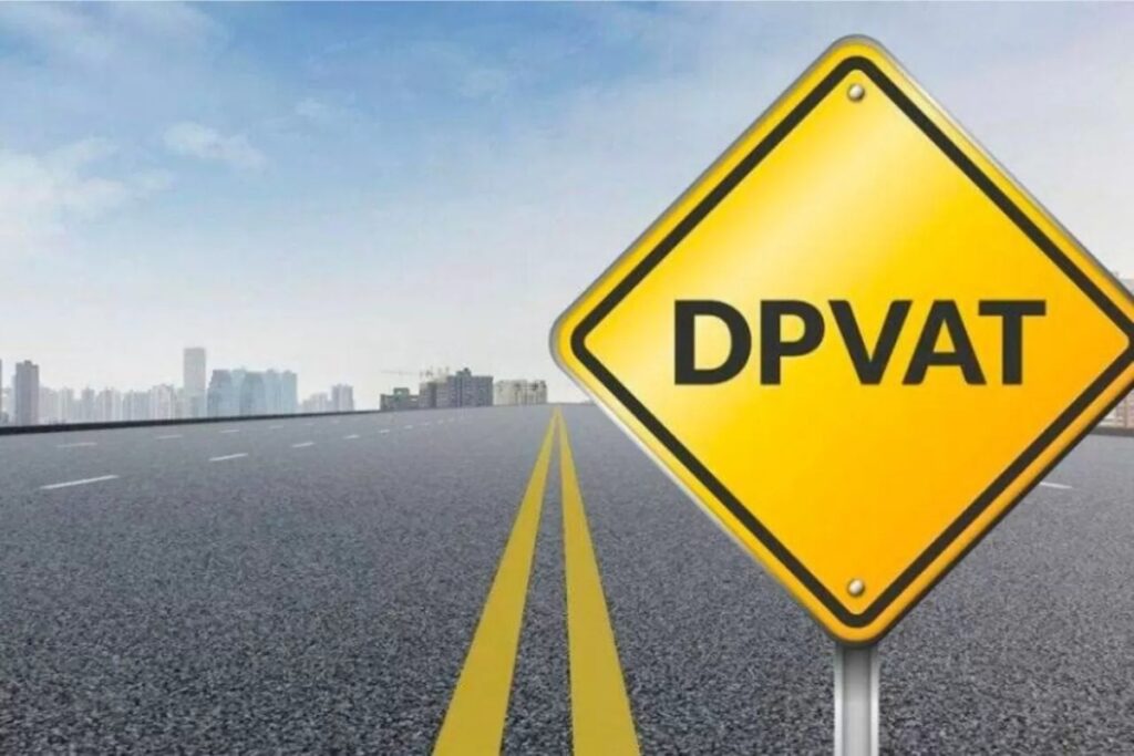 DPVAT insurance sign on empty road