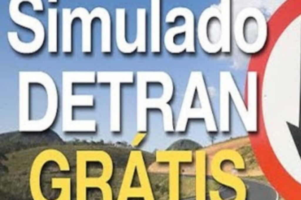 Free DETRAN driving test simulator sign