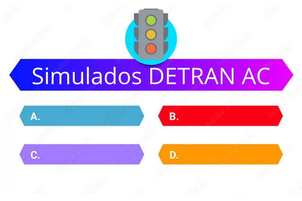 DETRAN AC exam simulation options A to D