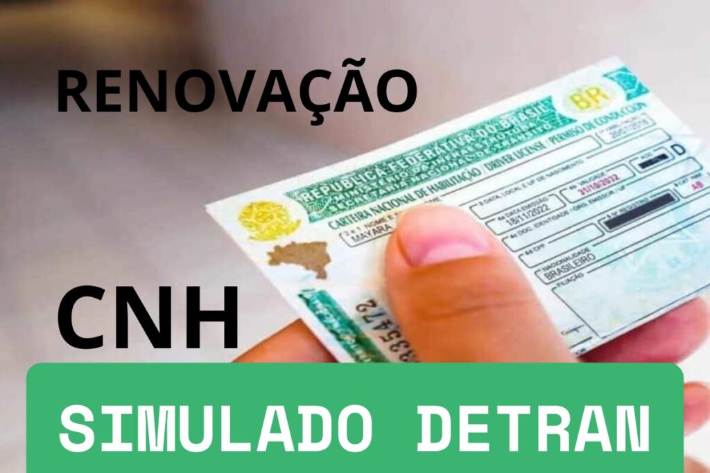 Renovação CNH: Simulado Detran.